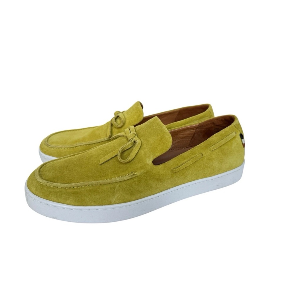 Allen Edmonds Santa Rosa Suede Leather Slip On Loafers Mens Sz 8.5D Citron - Picture 4 of 9